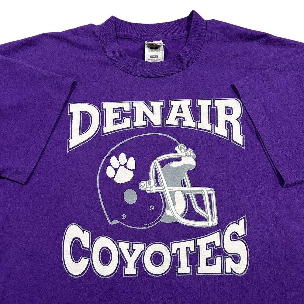 Vintage 90s Denair Football Vince Lombardi T-Shirt Men’s XL Purple Single Stitch